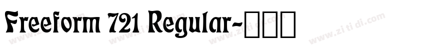 Freeform 721 Regular字体转换
